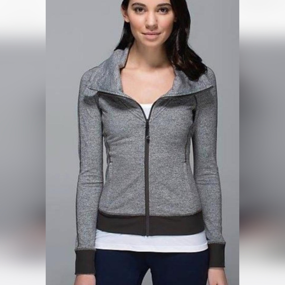 Lululemon Gray Zip-Up Jacket - Picture 1 of 8
